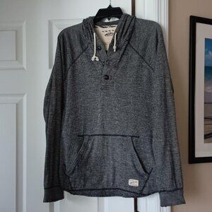 VANS Mens Hoodie OFF THE WALL Front Pocket Gray Size Medium